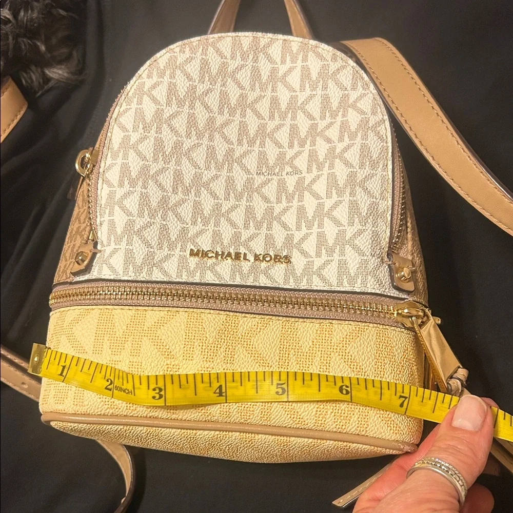 Michael Kors Beige and Yellow Women's Mini Backpack - Picture 10 of 12